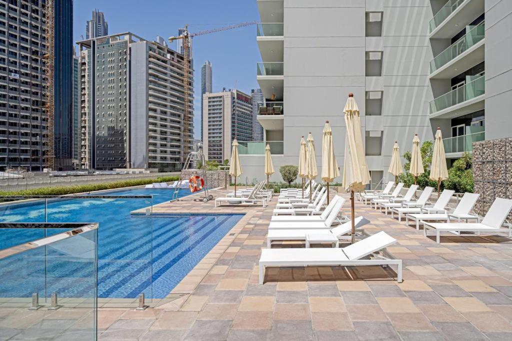 ドバイBrand New 1Br- Business Bay - Burj Khalifa Viewアパートメント エクステリア 写真
